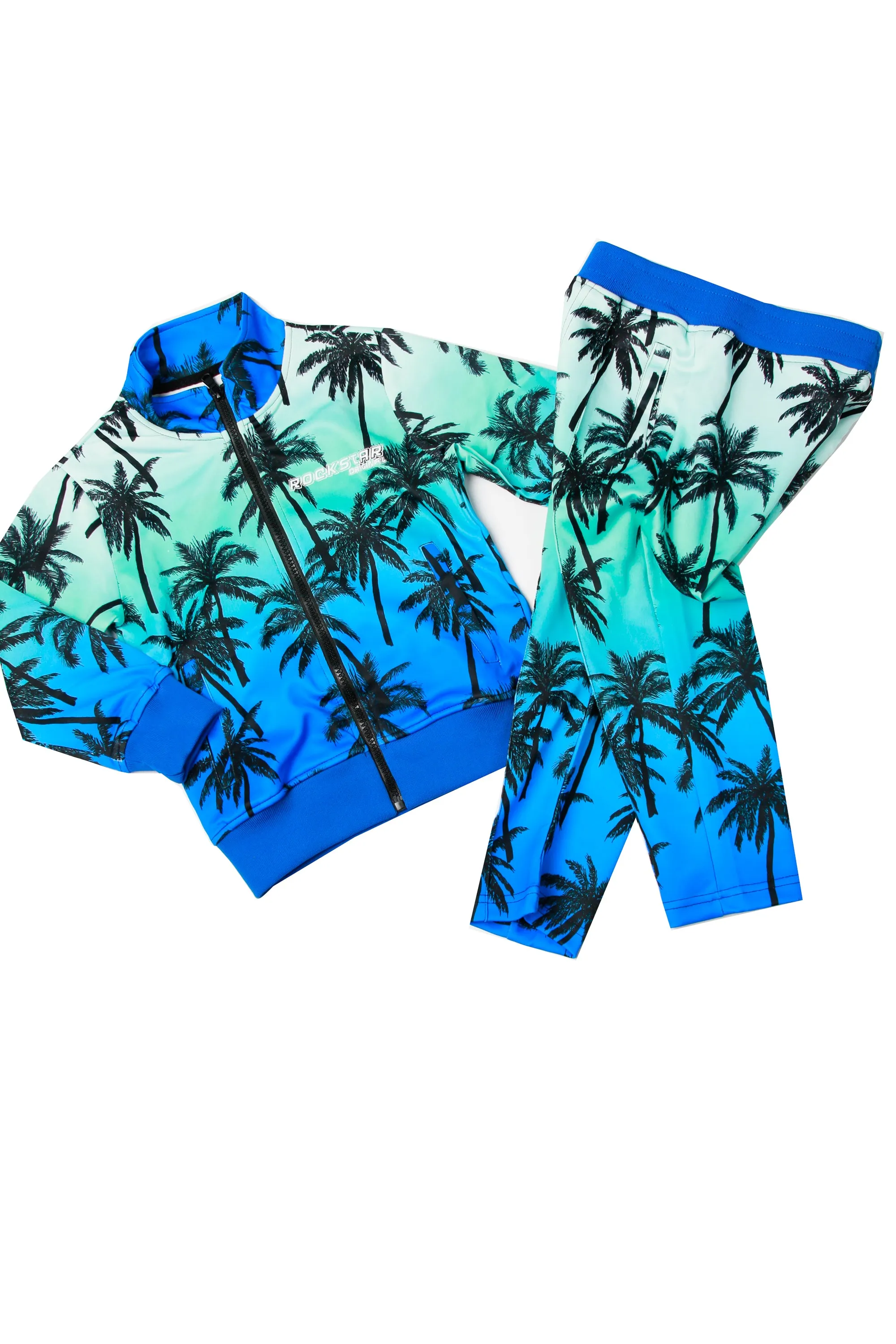 Kids Blue Eves Palm Print Set