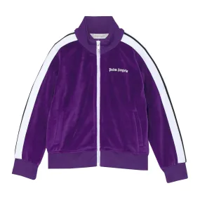 Kids Palm Angels Velour Track Jacket