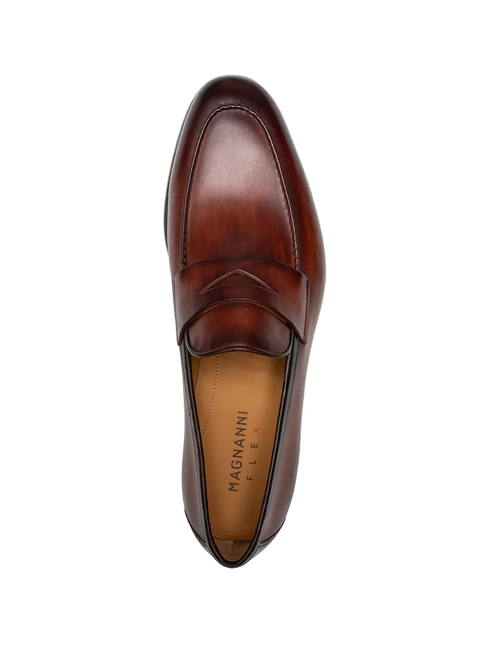 Leather Slip On Loafer Cognac