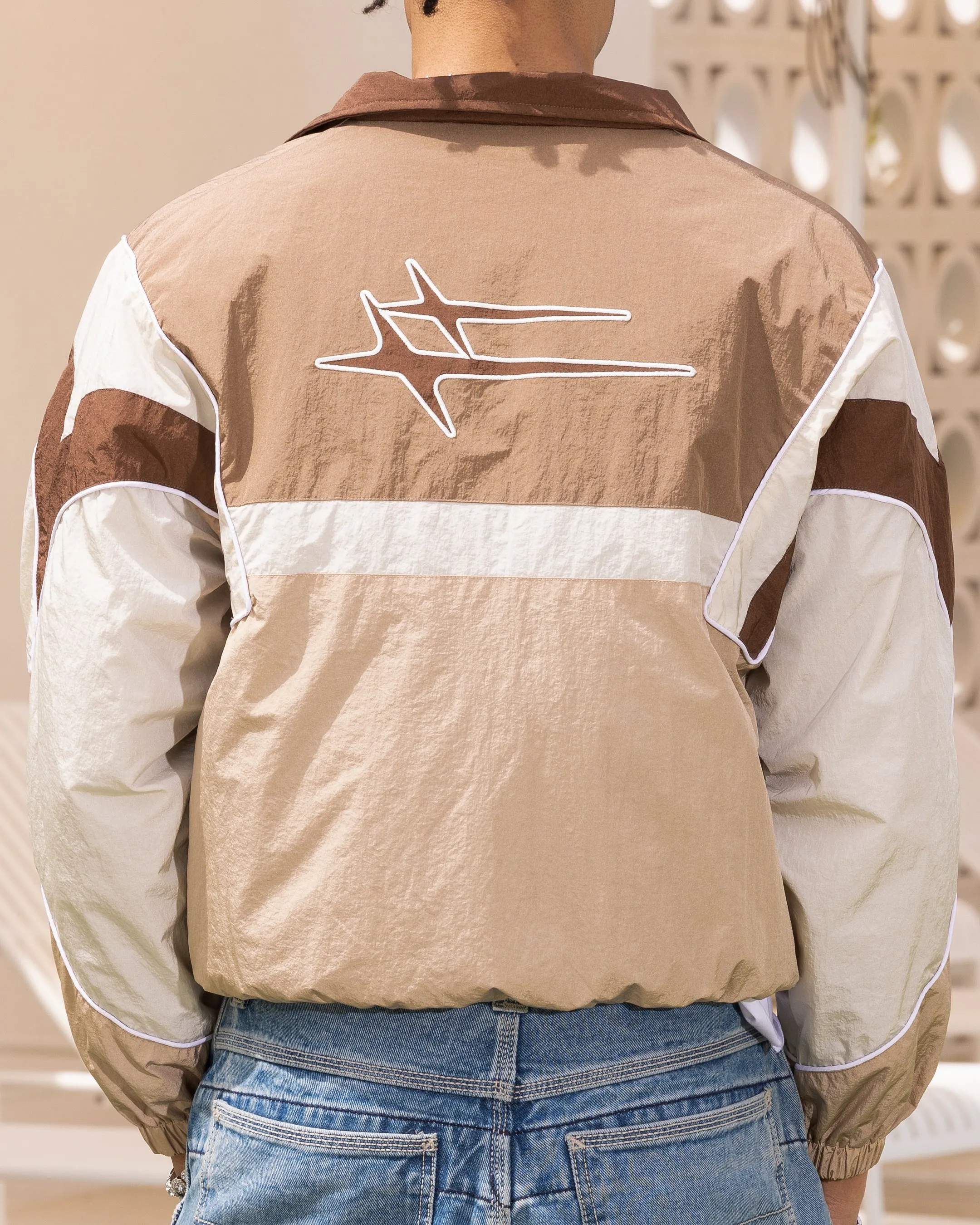 Loiter Axel Track Jacket Brown/Tan