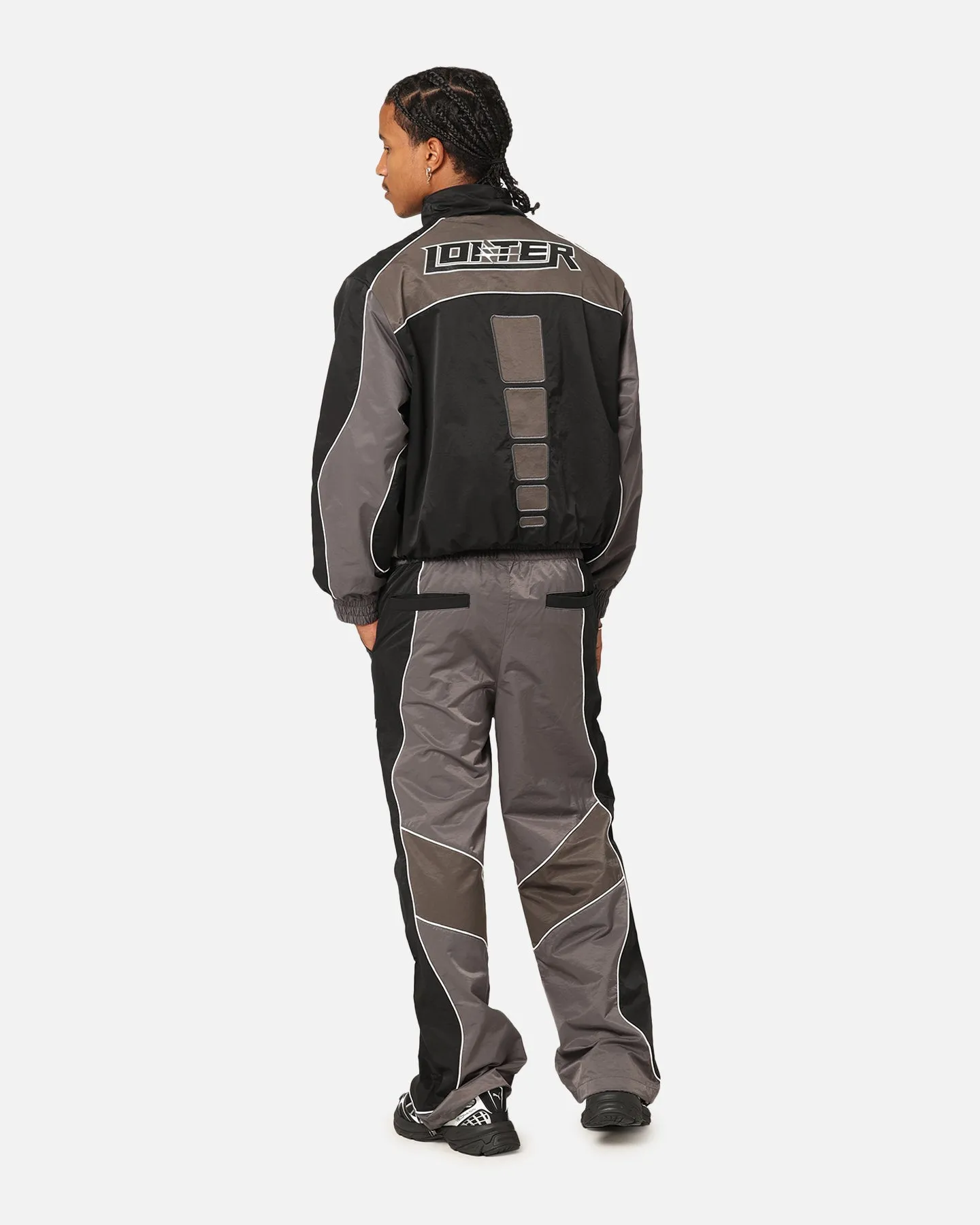 Loiter Paradise Track Jacket Black/Grey