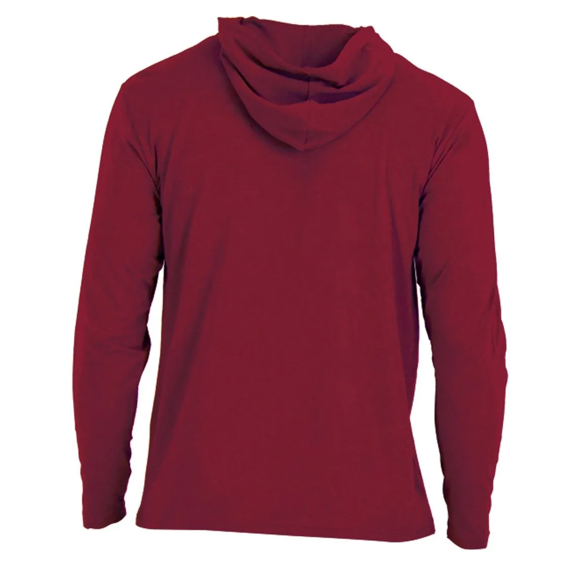 Long Sleeve Hoodie Lounge Shirt in Burgundy by Wood Underwear