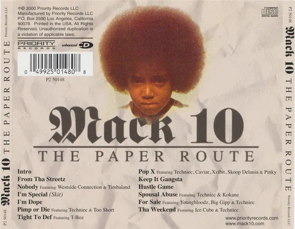 Mack 10 - The Paper Route (CD, Album, Enh) (M)