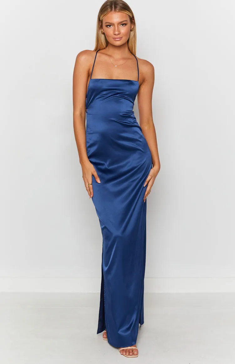 Manhattan Slip Formal Dress Navy