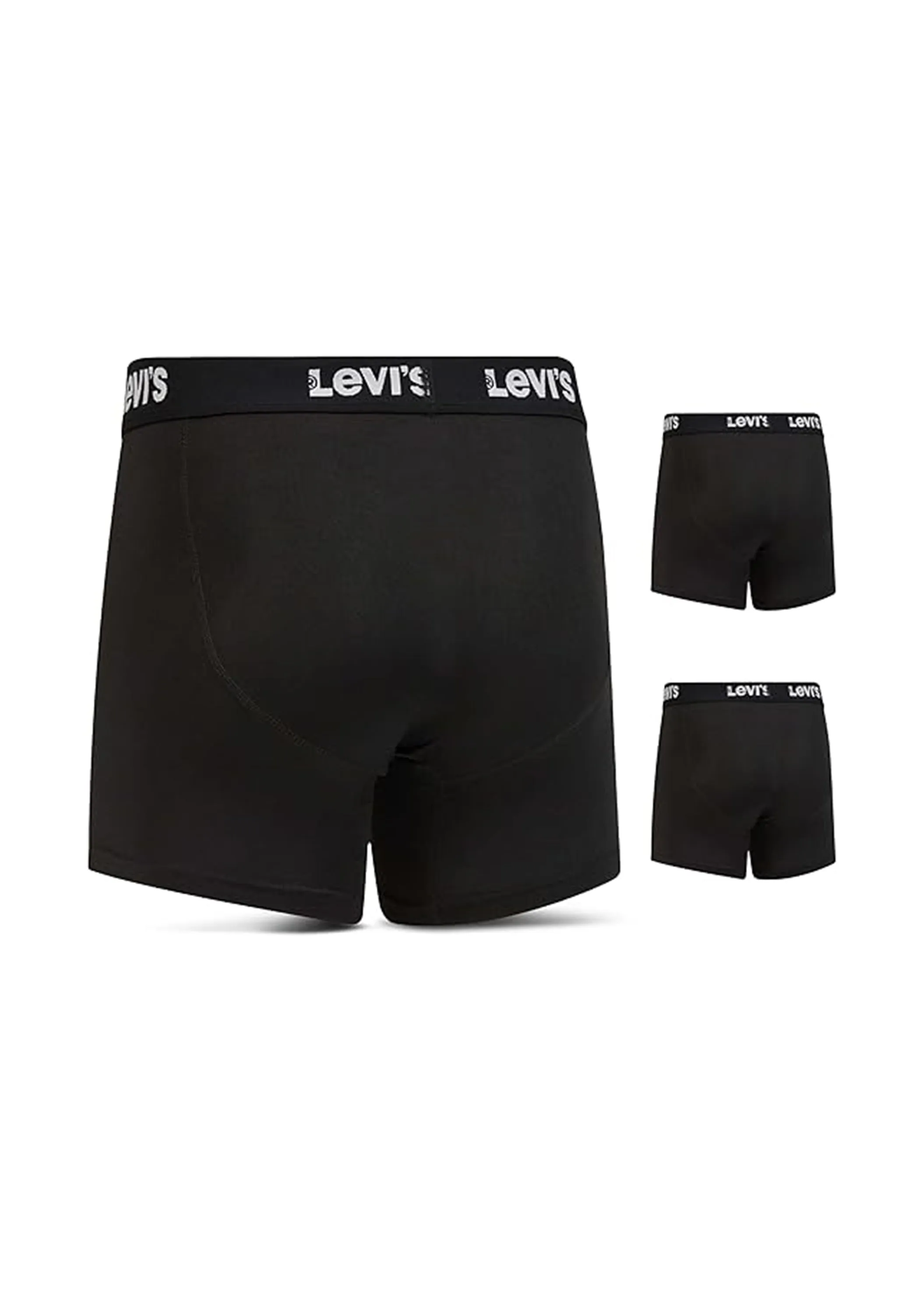 Men's 3 Pack Plain Boxers Set,Black