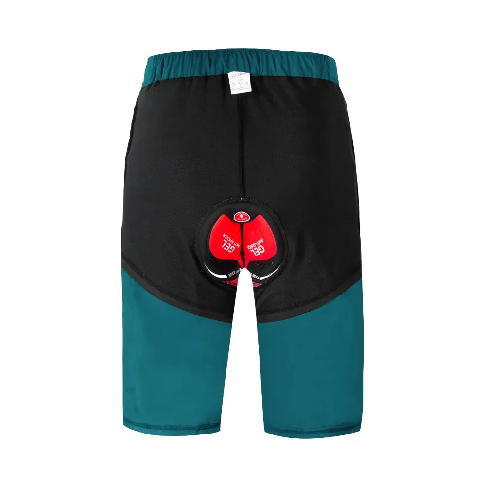 Men's Cycling Padded Shorts With Non-Remove Cycling Underwear Bike Downhill MTB Shorts Loose Fit Sports Bicycle Short