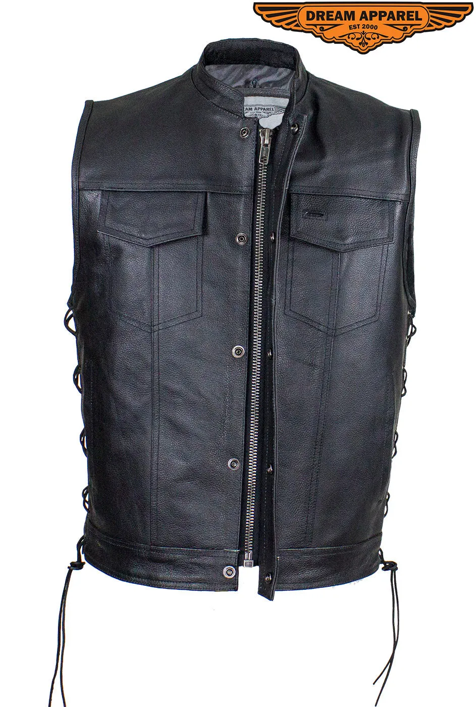 Men's Split Leather Gun Pocket Vest