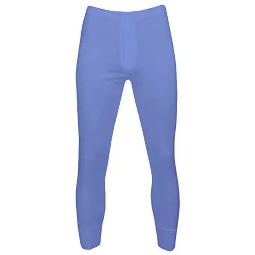 Mens Thermal Long Johns Winter Warm Thermal Underwear - 4 Colours All Sizes (XXLarge, Blue)