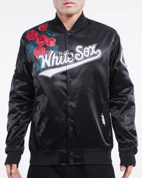 MLB CHICAGO WHITE SOX ROSES MEN'S TRACK JACKET (BLACK)