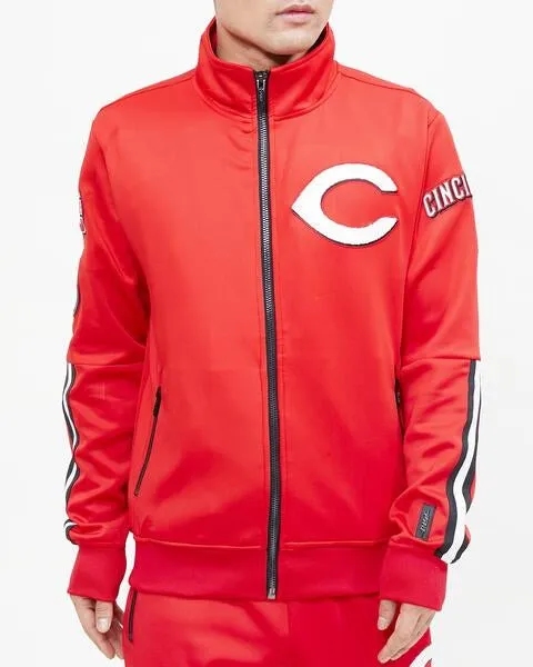 MLB CINCINNATI REDS CLASSIC MEN'S TRACK JACKET (RED)