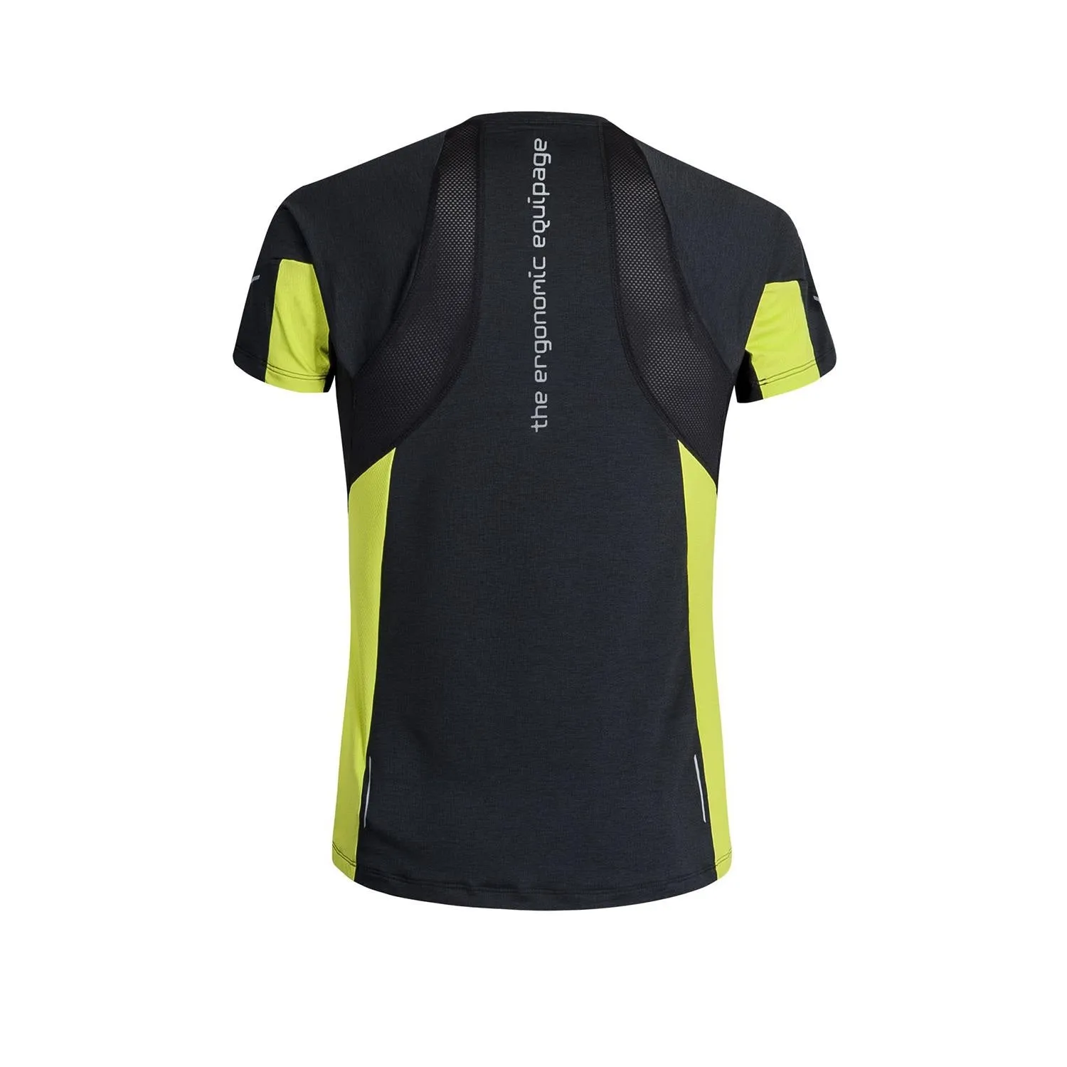 MONTURA RUN ENERGY T-SHIRT TECNICA UOMO TRASPIRANTE - COLORE: ANTRACITE/VERDE LIME