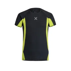 MONTURA RUN ENERGY T-SHIRT TECNICA UOMO TRASPIRANTE - COLORE: ANTRACITE/VERDE LIME