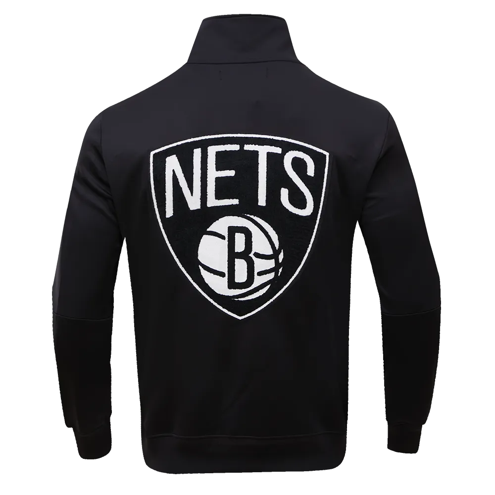 NBA BROOKLYN NETS HOMETOWN MEN'S TRACK JACKET (BLACK)