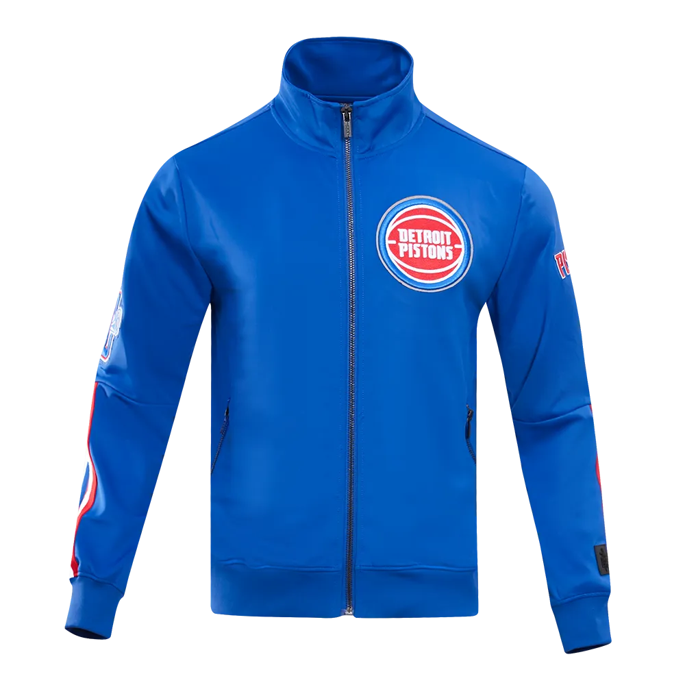 NBA DETROIT PISTONS CLASSIC MEN'S DK TRACK JACKET (ROYAL BLUE)