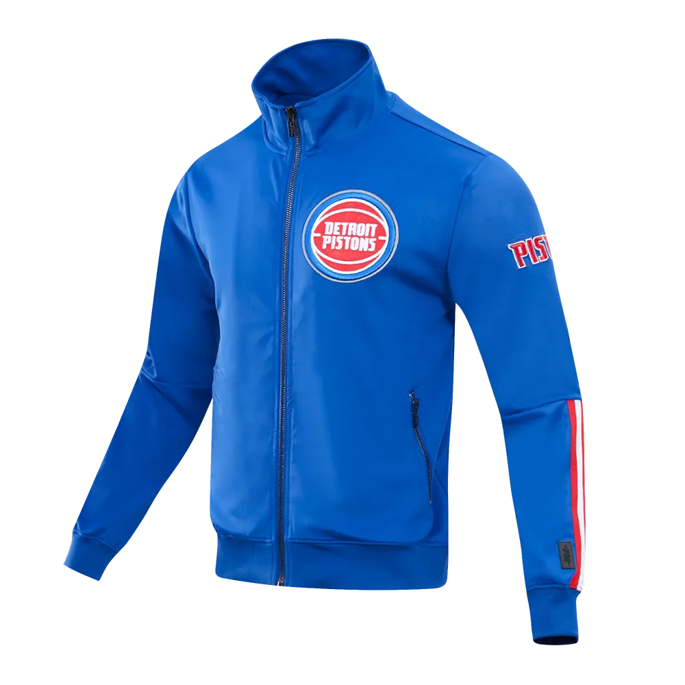 NBA DETROIT PISTONS CLASSIC MEN'S DK TRACK JACKET (ROYAL BLUE)