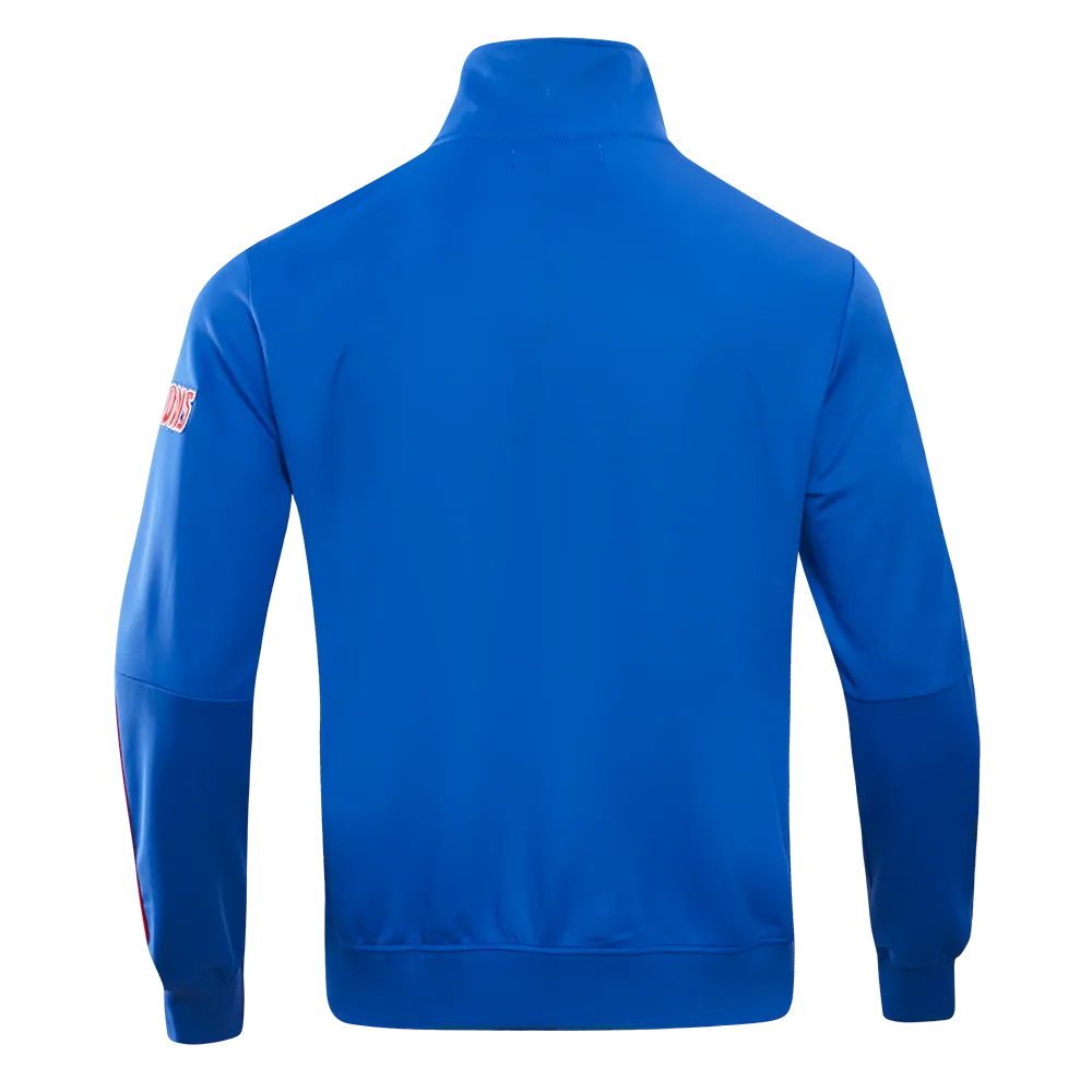 NBA DETROIT PISTONS CLASSIC MEN'S DK TRACK JACKET (ROYAL BLUE)