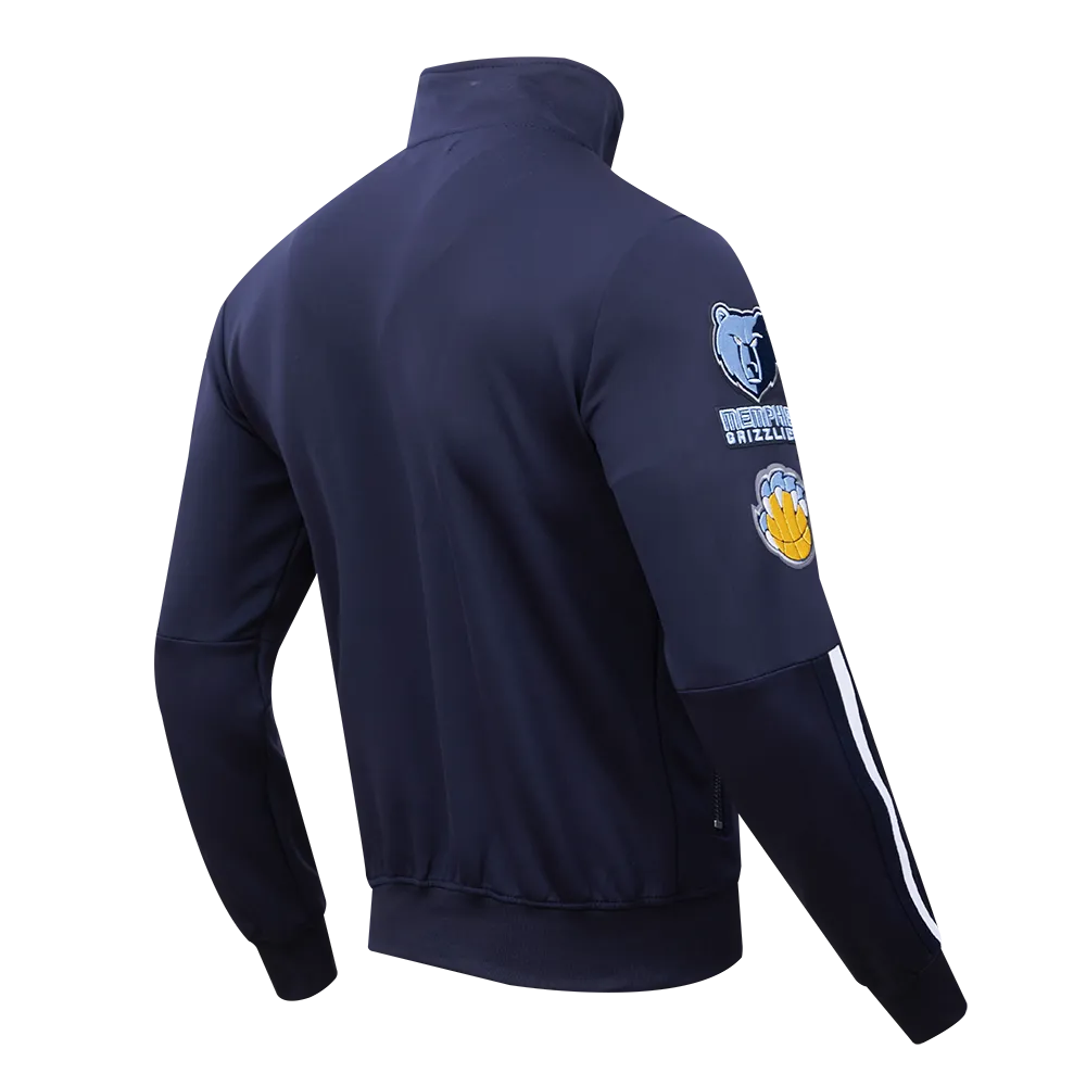 NBA MEMPHIS GRIZZLIES CLASSIC MEN'S TRACK JACKET (MIDNIGHT NAVY)