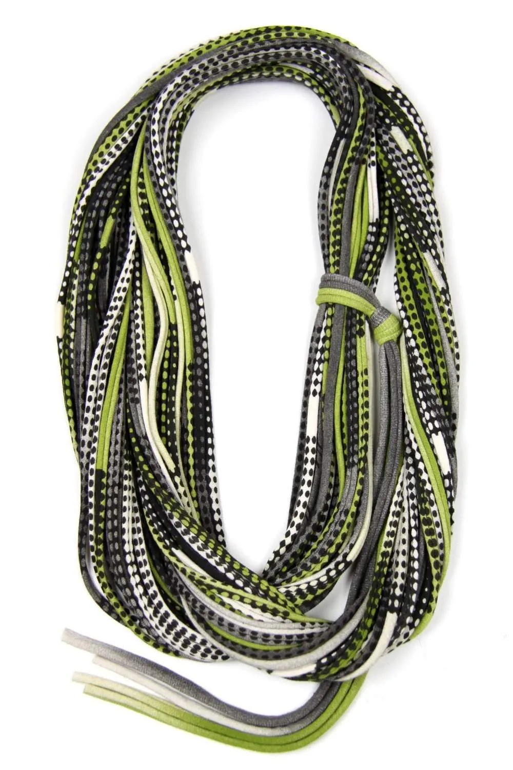 Necklush Infinity Scarf / Green & Black / Unisex