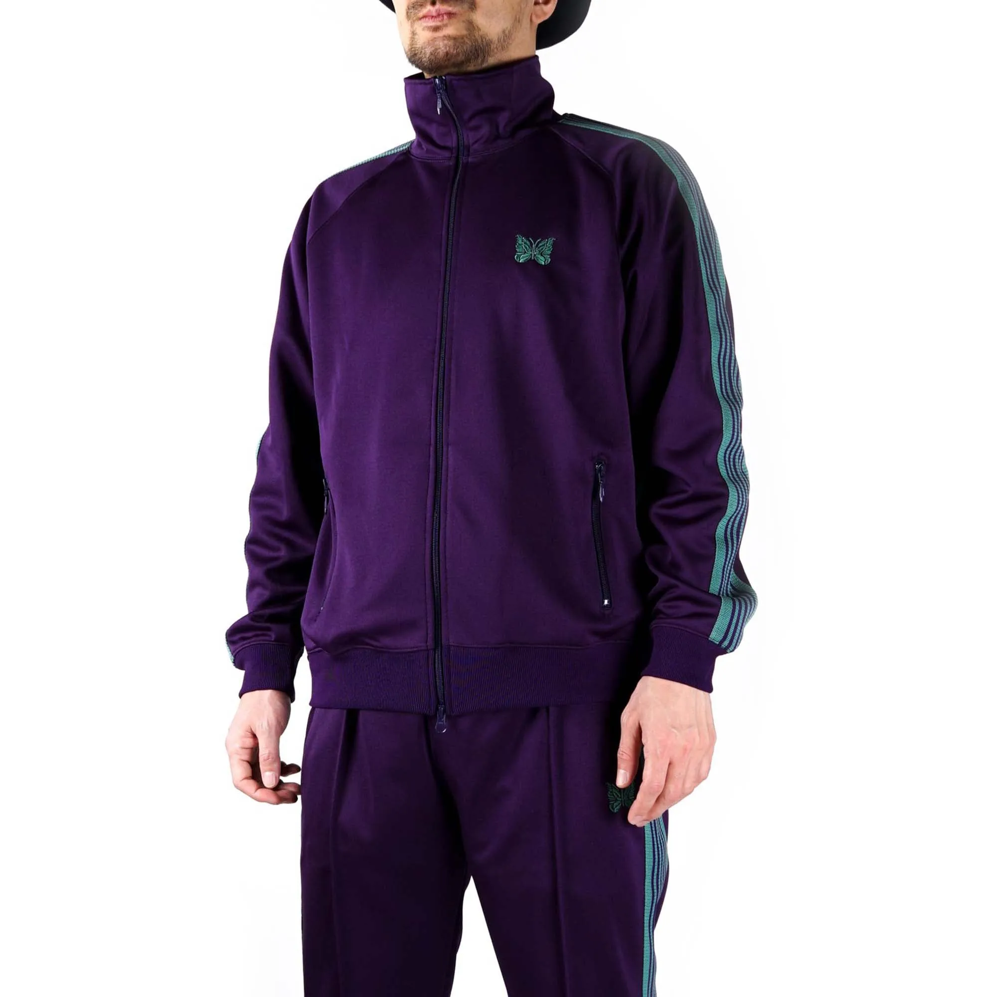 Needles Mens Track 'Eggplant' Jacket