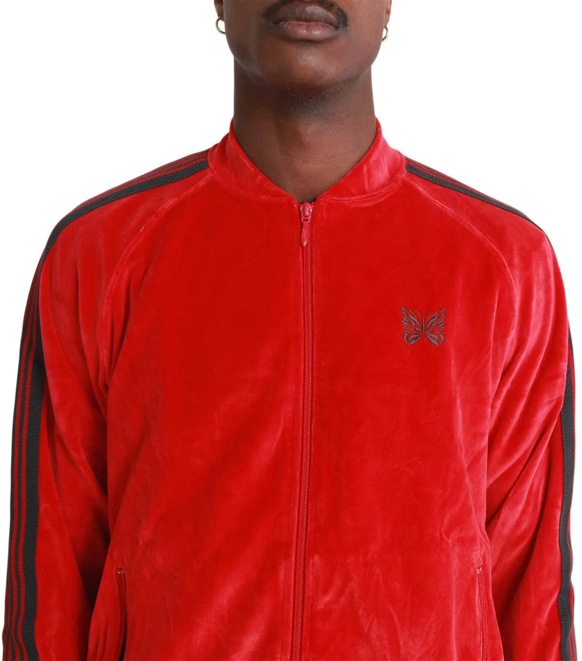 Needles R.C. Track Jacket Velour Red