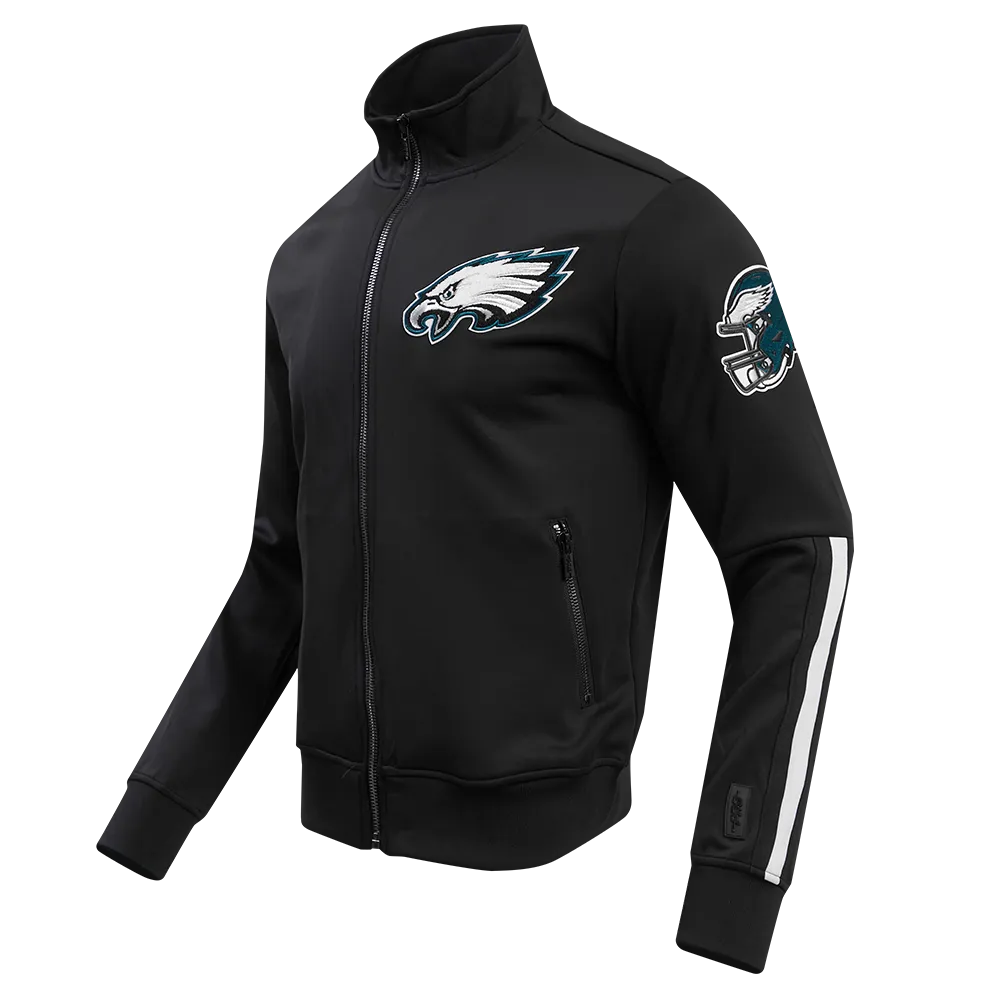 NFL PHILADELPHIA EAGLES CLASSIC MEN'S DK TRACK JACKET (BLACK)