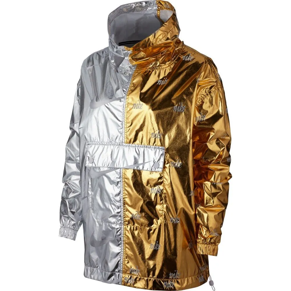 Nike Sportswear Metallic Women's Jacket Gold-Silver aj0104-751