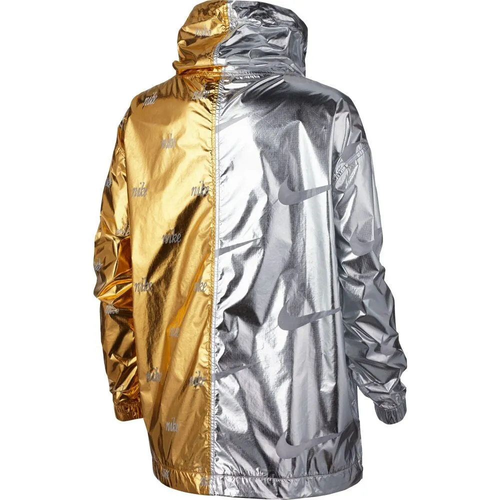 Nike Sportswear Metallic Women's Jacket Gold-Silver aj0104-751