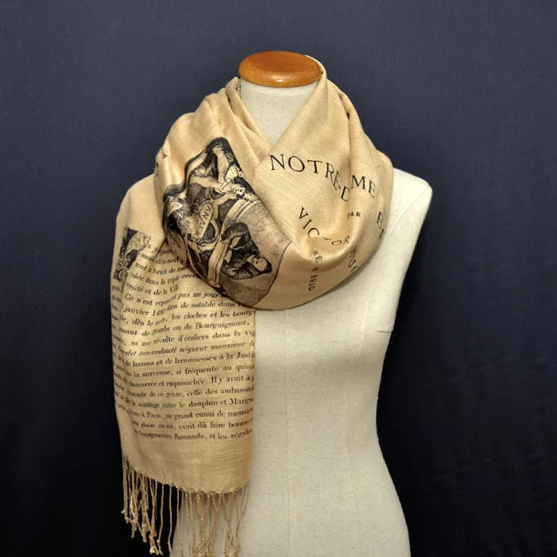 Notre-Dame de Paris by Victor Hugo Scarf/Shawl/Wrap - French version