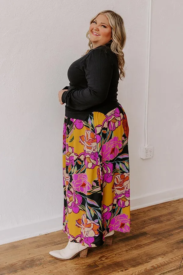 Novel Romance Floral Maxi Dress Curves