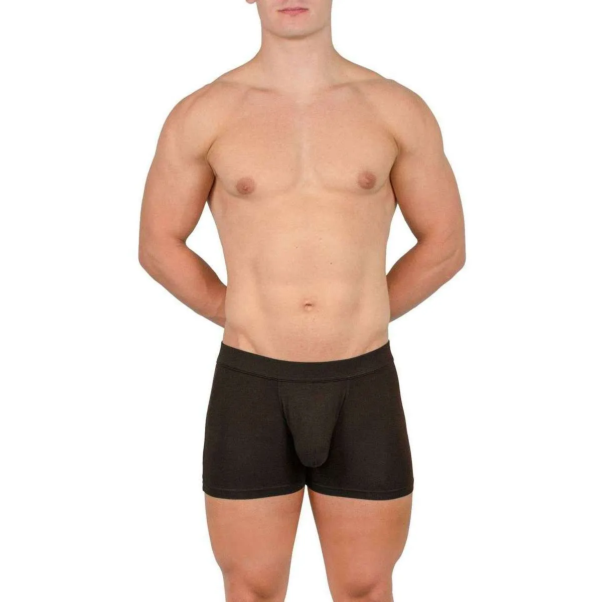 Obviously EliteMan Boxer Brief 3inch Leg - Black