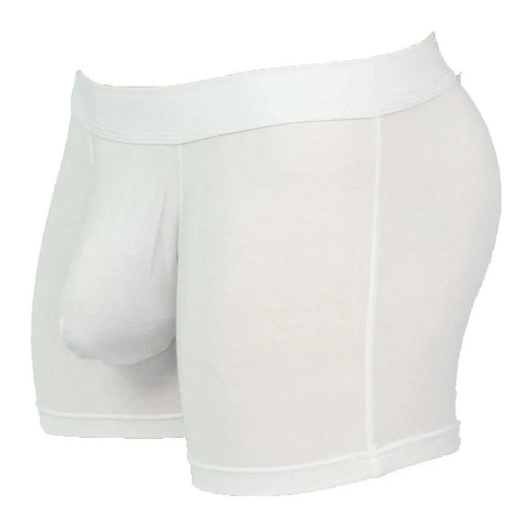 Obviously EliteMan Boxer Brief 3inch Leg - White