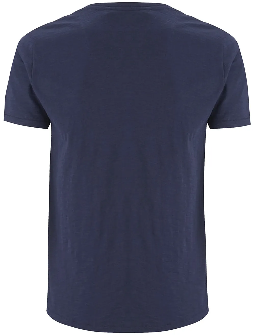 Oliver Cotton Slub Henley T-Shirt in Navy