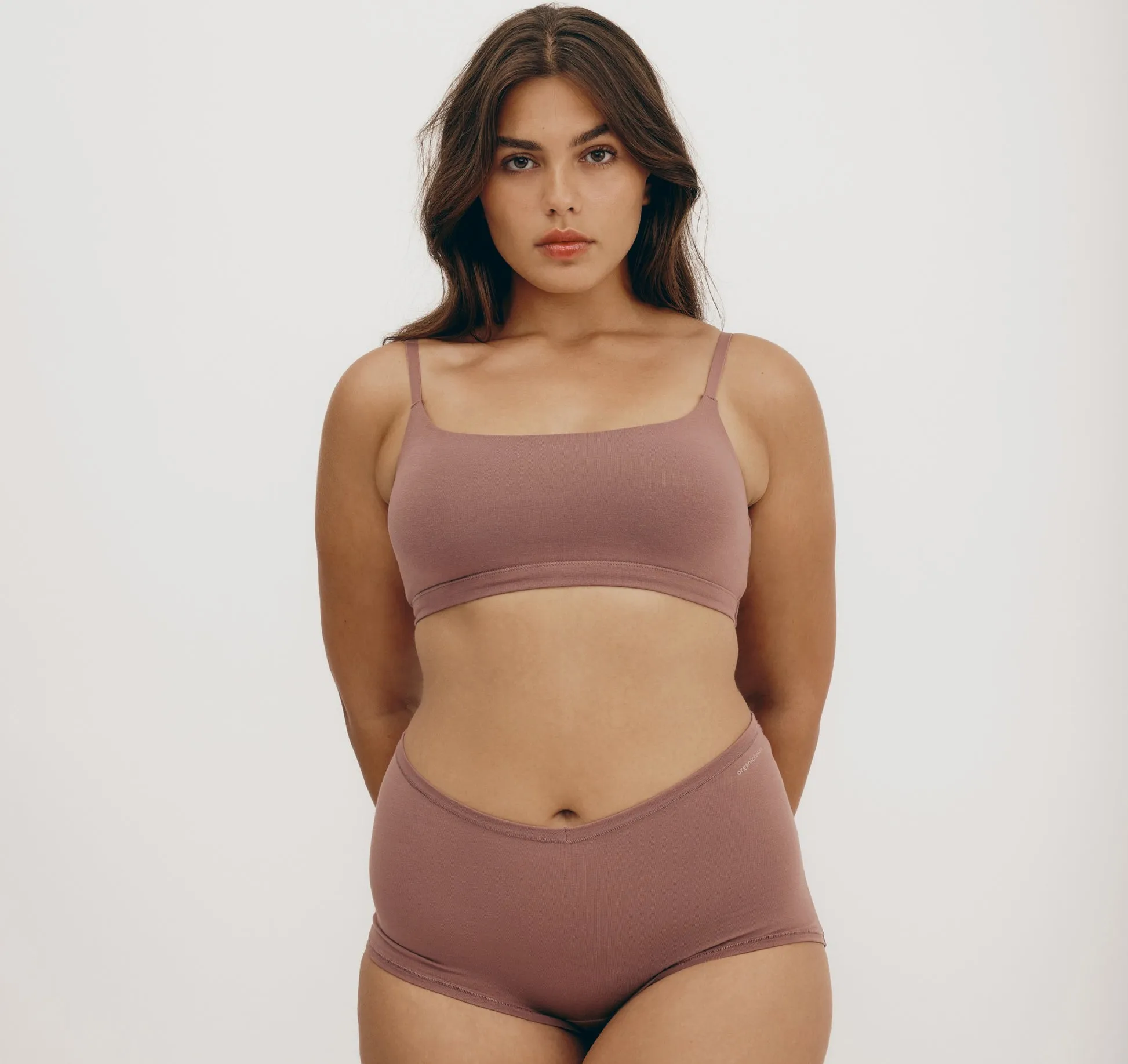 Organic Basics Flex Bralette - Rose Wood