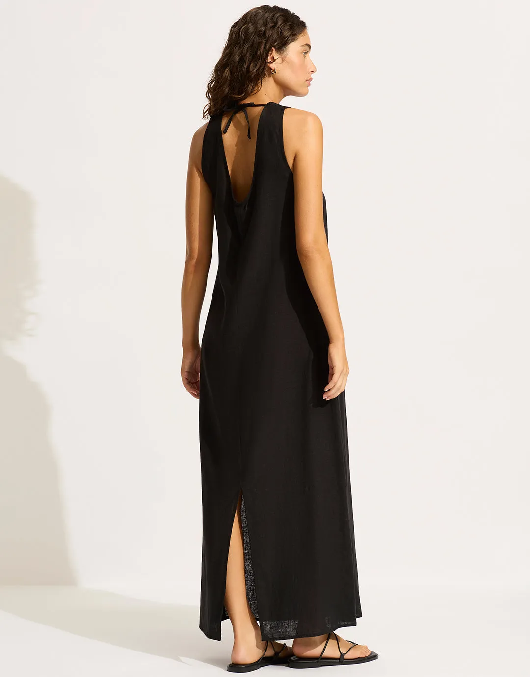 Palermo Keyhole Maxi Dress - Black