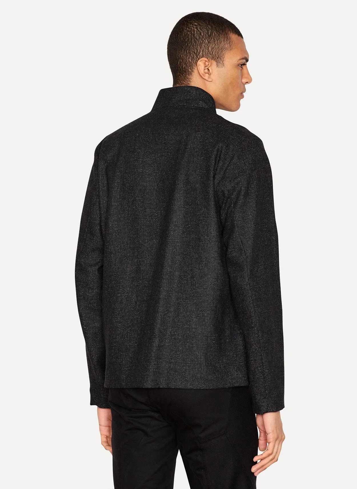 Pepper Wool Poly Cashmere Jacket Canvas