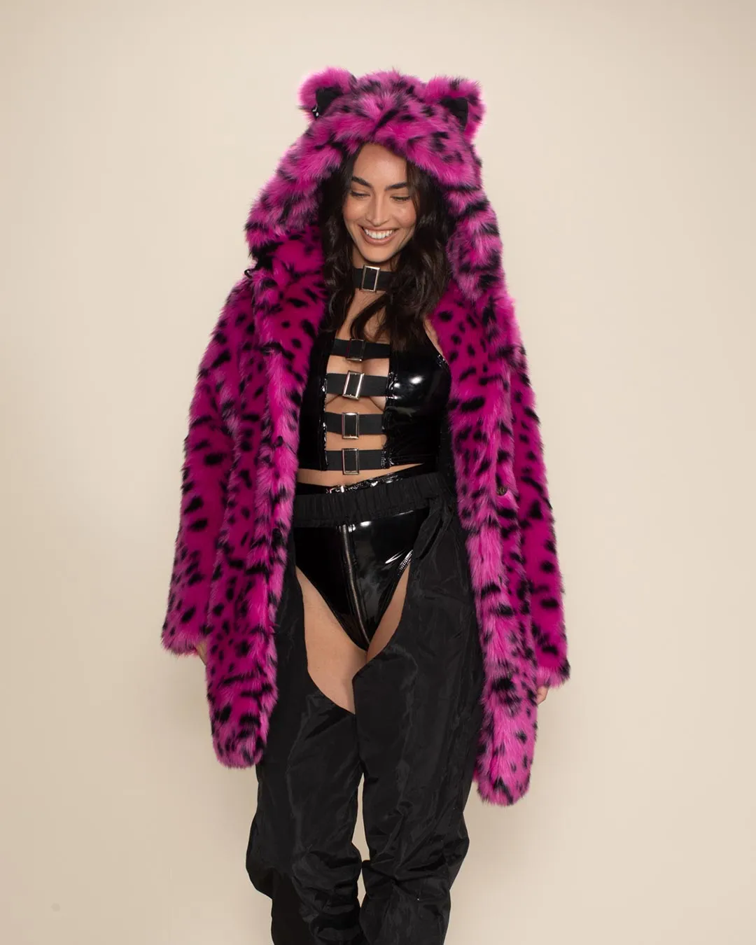 Pink Cheetah Classic Collector Edition Faux Fur Coat | Women's