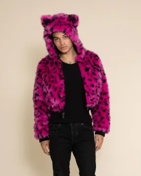 Pink Cheetah Classic Collector Edition Faux Fur Cropped Jacket | Men's