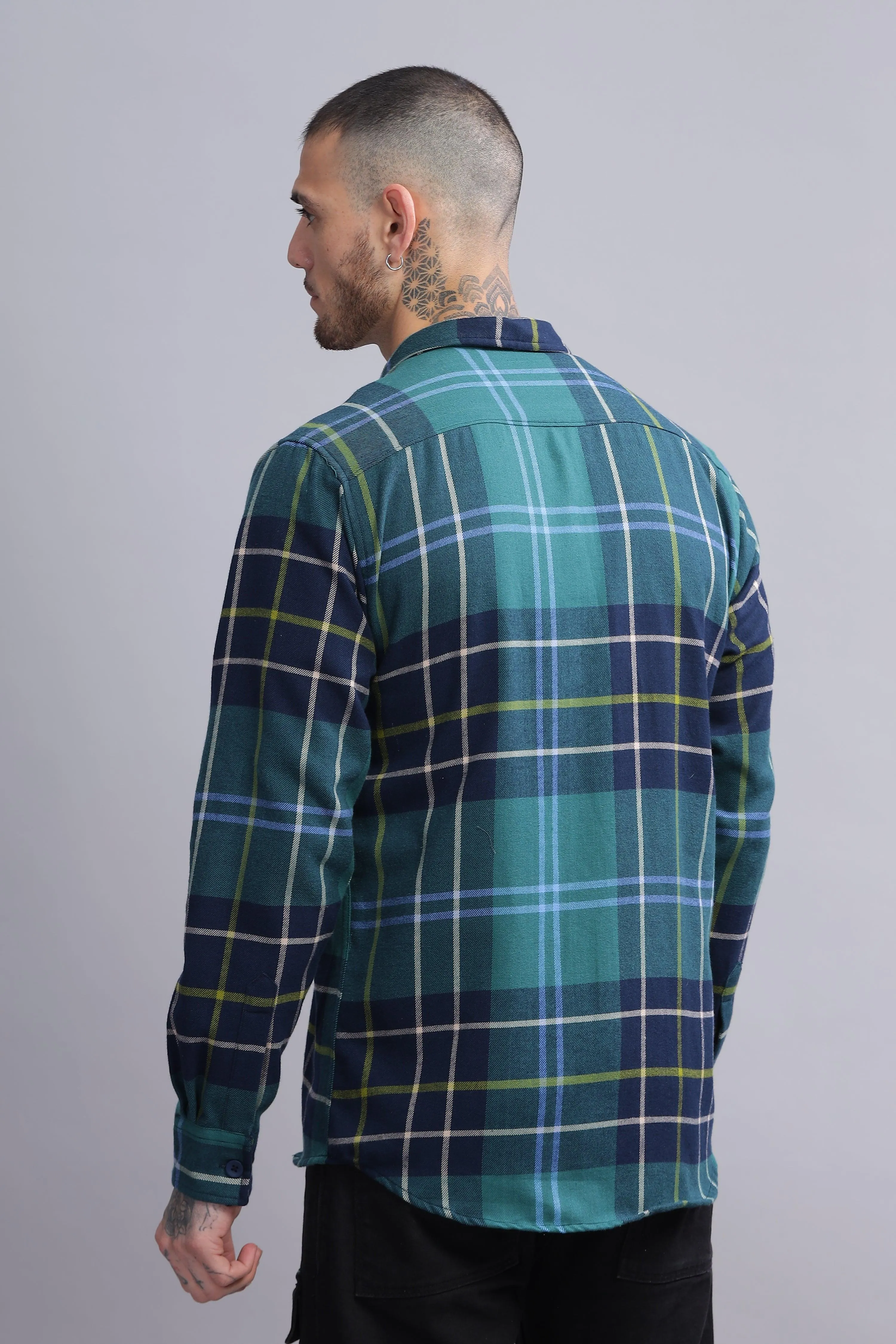 Piper Plaid Mens Full Sleeve Over-Shirt