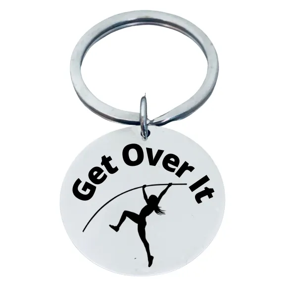 Pole Vault Keychain - Get Over It