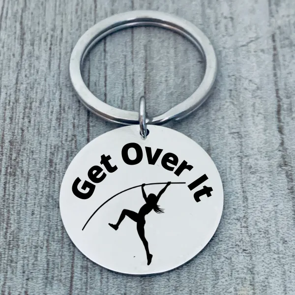 Pole Vault Keychain - Get Over It