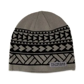 Polynesian Cultural Center Knitted Beanie Cap- Tribal Gray