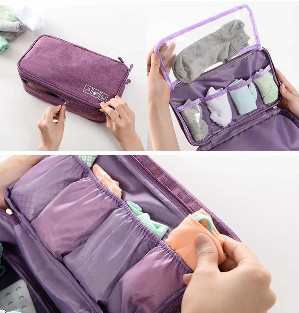 Portable Multifunctional Travel Oxford Underwear Storage Bag