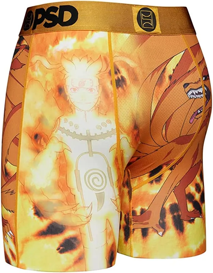 PSD Men's Naruto 9 Tails Tie Die Boxer Briefs