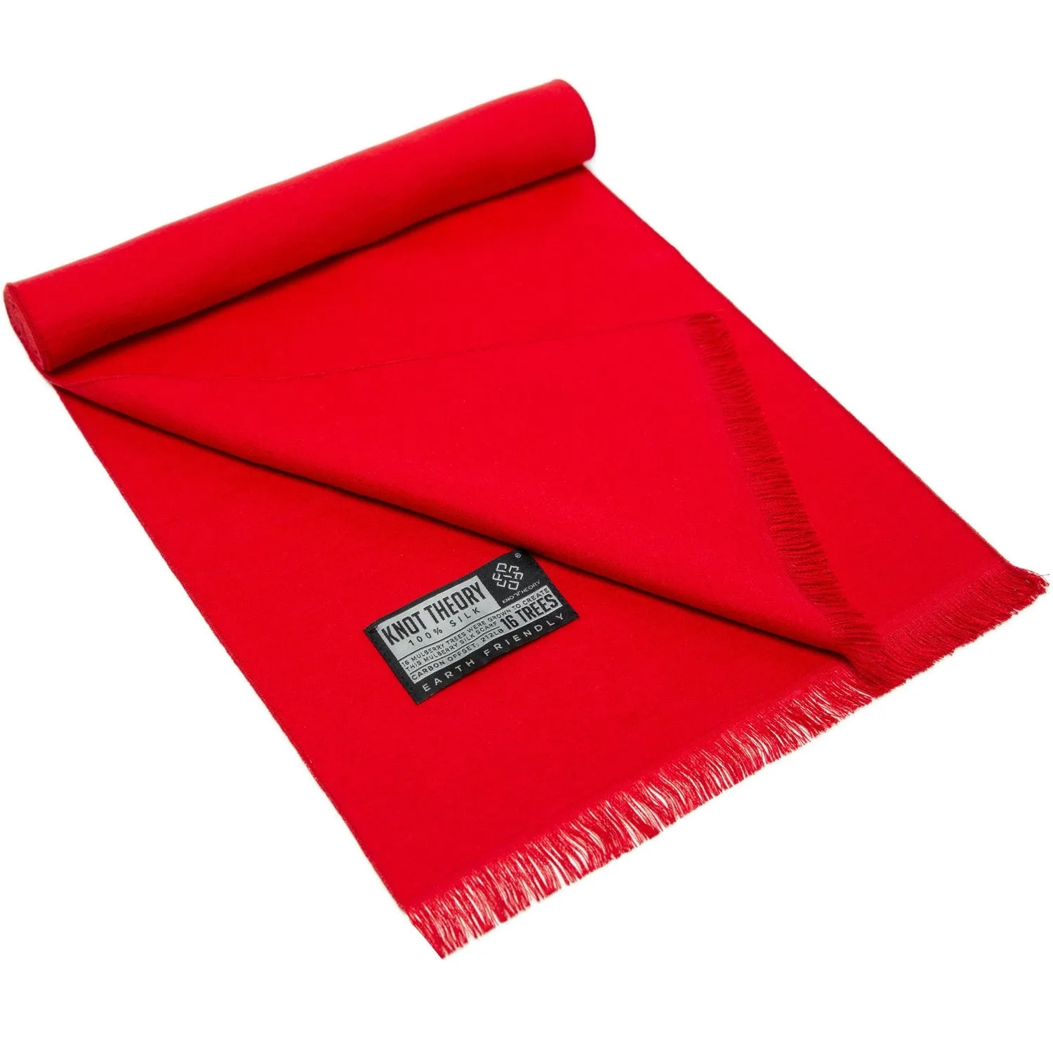 Red Eco Silk Scarf - Softer than Cashmere 100% Silk