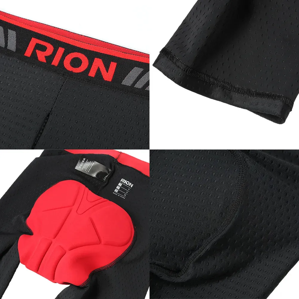 RION Men Cycling Bicycle Underwear Men's Shorts Tights Biker Bike Gym Underpants with Padding Pads Male MTB Mountain Ride Lycra