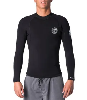 Ripcurl E-Bomb Mens 1.5mm Heater Top (2019) - Black