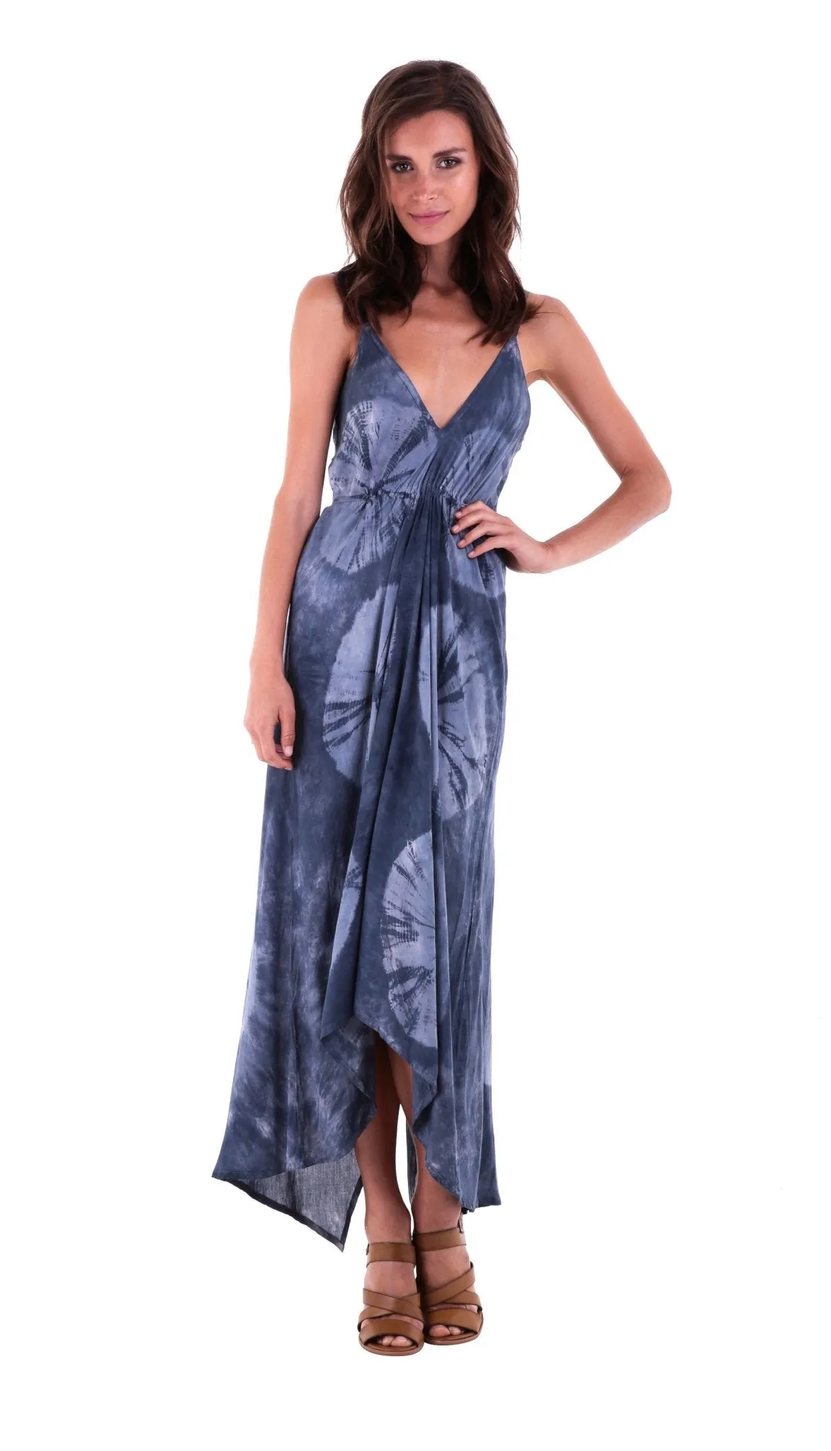 Savanah Long Asymmetrical Summer Slip Dress