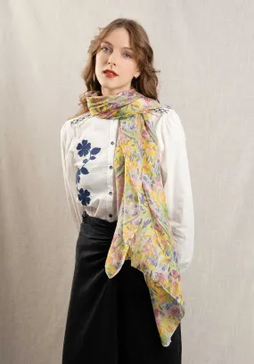 Scarf 64650 Silk Scarf Bouquet