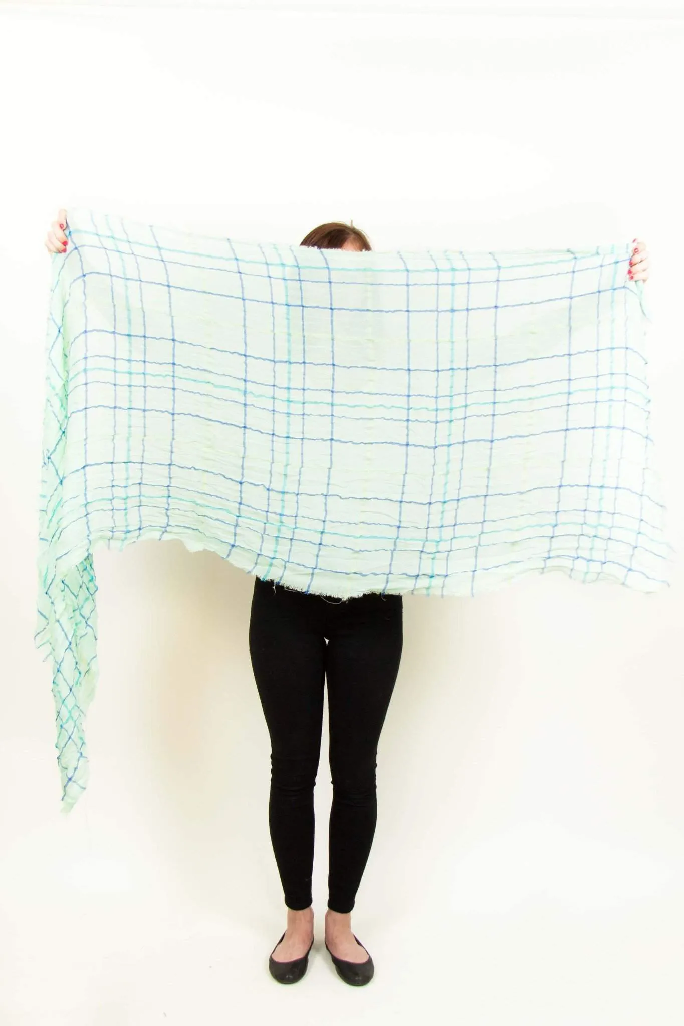 Scarf / Mint Green Blue / Unisex