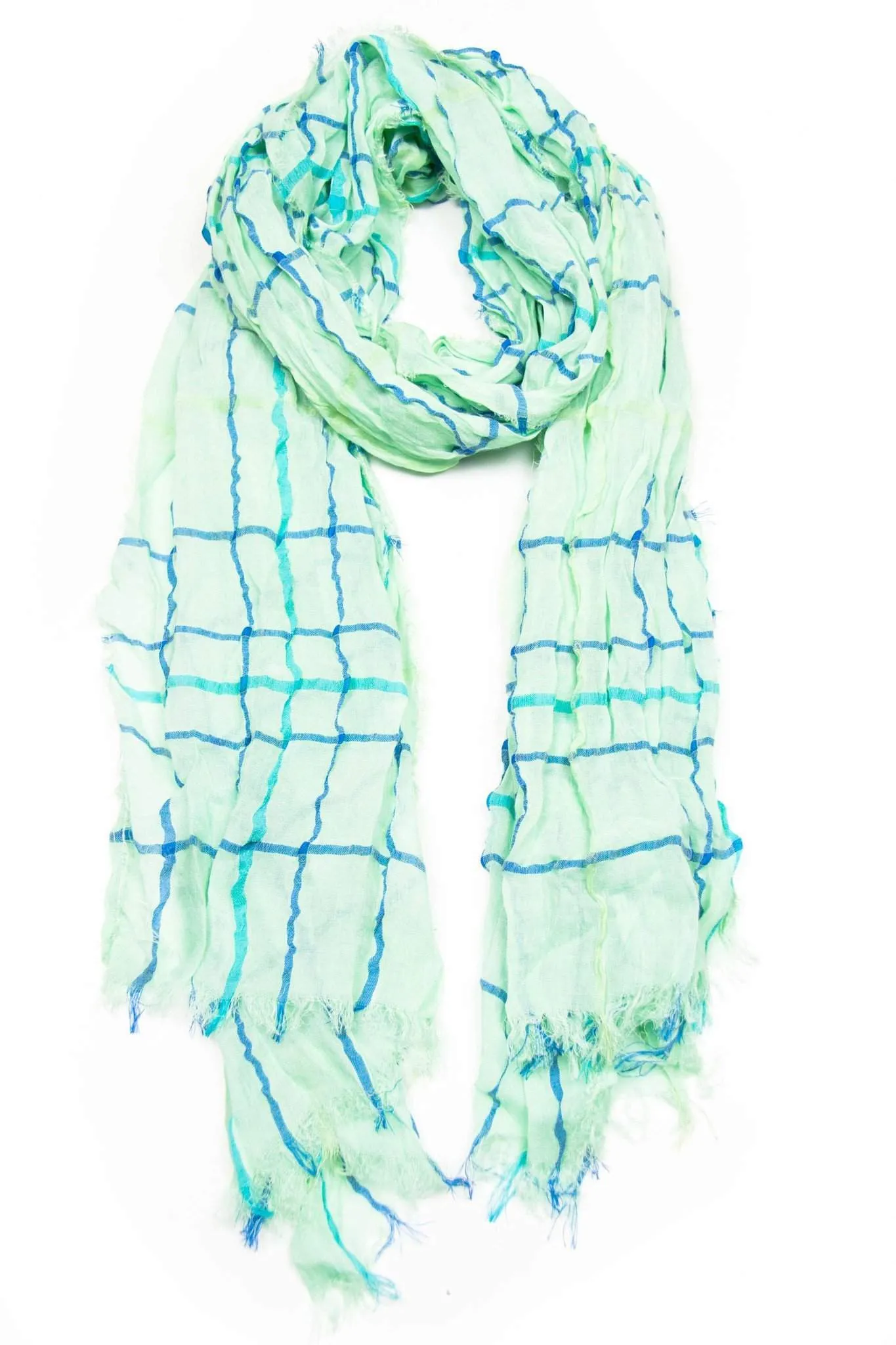 Scarf / Mint Green Blue / Unisex